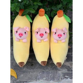 🍌🧸 THÚ BÔNG HÌNH TRÁI CHUỐI 🧸🍌Hàng khuyến mãi tã Unidry tặng