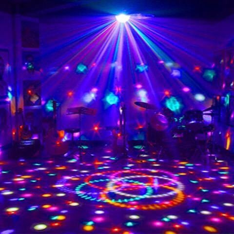 Đèn màu xoay nhà quầy bar ánh sáng bóng chuyển ma thuật chiếu sân khấu 2019 laser phòng riêng mớiQQ