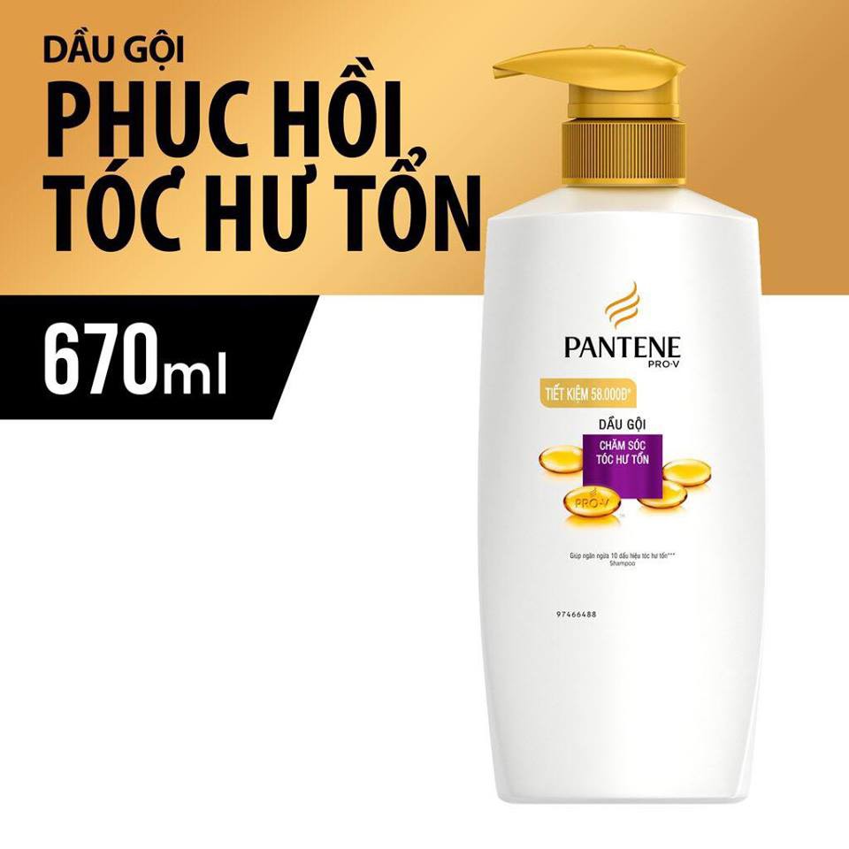 Dầu Gội Pantene chai 670ml