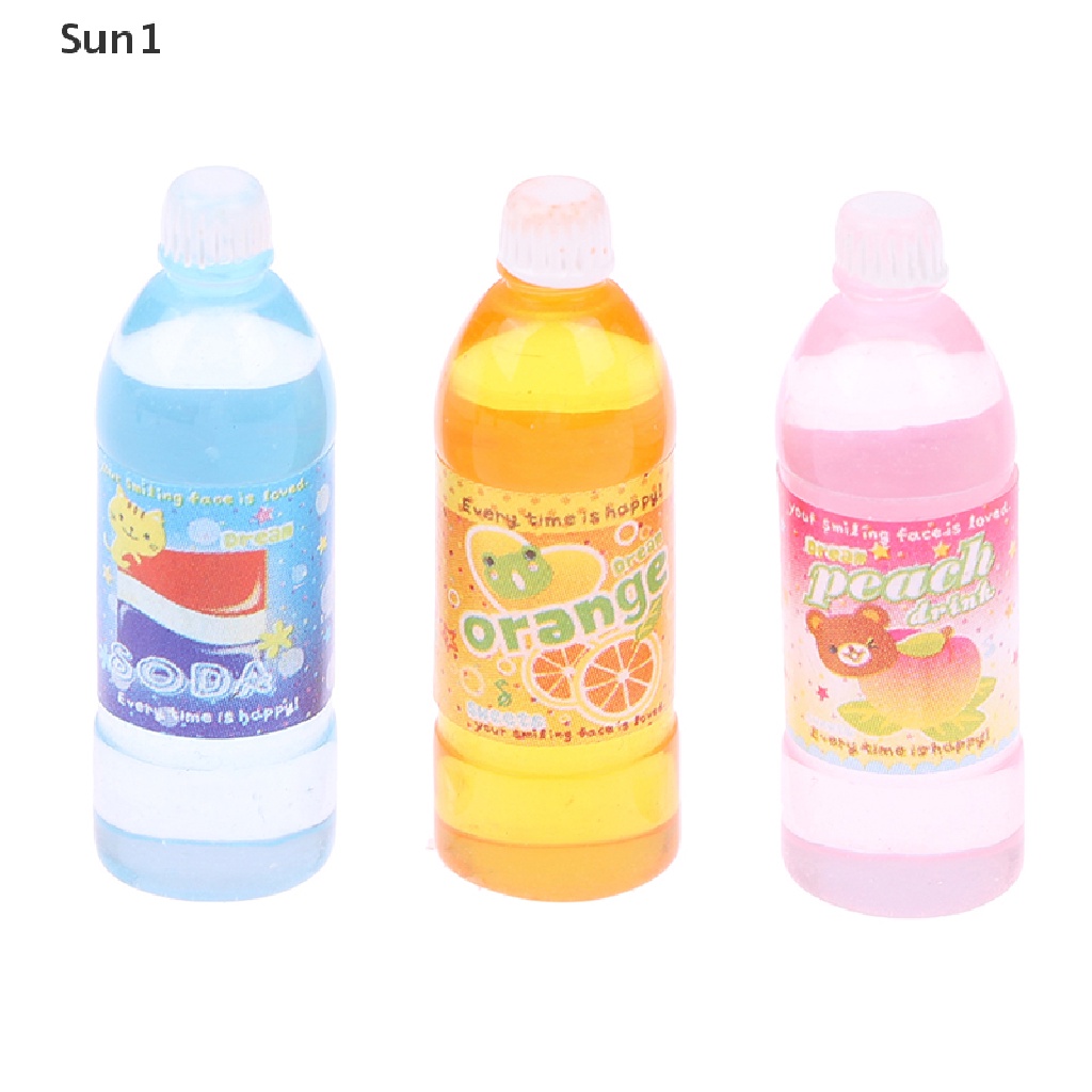 Set 6 Chai Nước Ngọt 1 / 12 Dùng Để Trang Trí Nhà Búp Bê