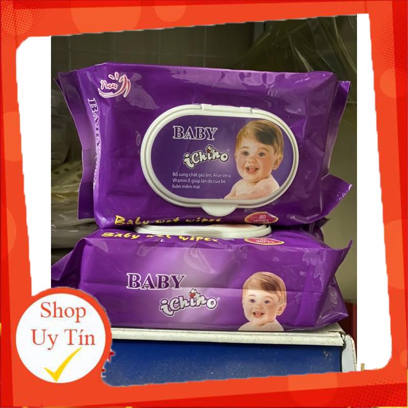 (Giá sốc) Giấy ướt/ khăn ướt ICHINO gói 80 tờ (ktsxuan)