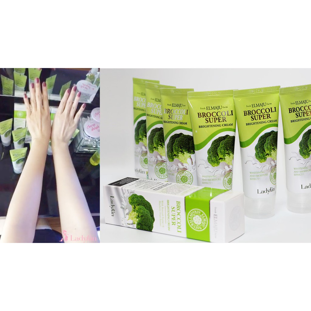 Kem dưỡng trắng da kèm makeup tự nhiên Bông Cải Xanh Ladykin, hàng cao cấp Hàn Quốc - GIÁ SỐC