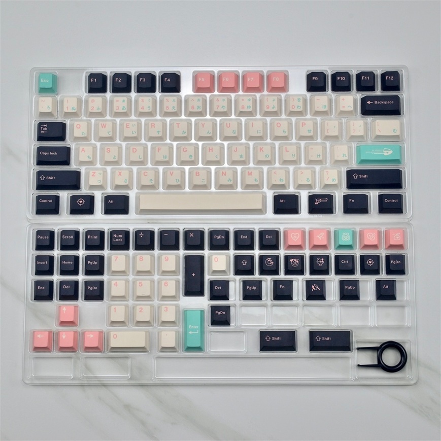 129 Phím Kill Eve Keycap Cherry Profile Nhật Bản PBT Dye Sub Bàn phím cơ học Keycap