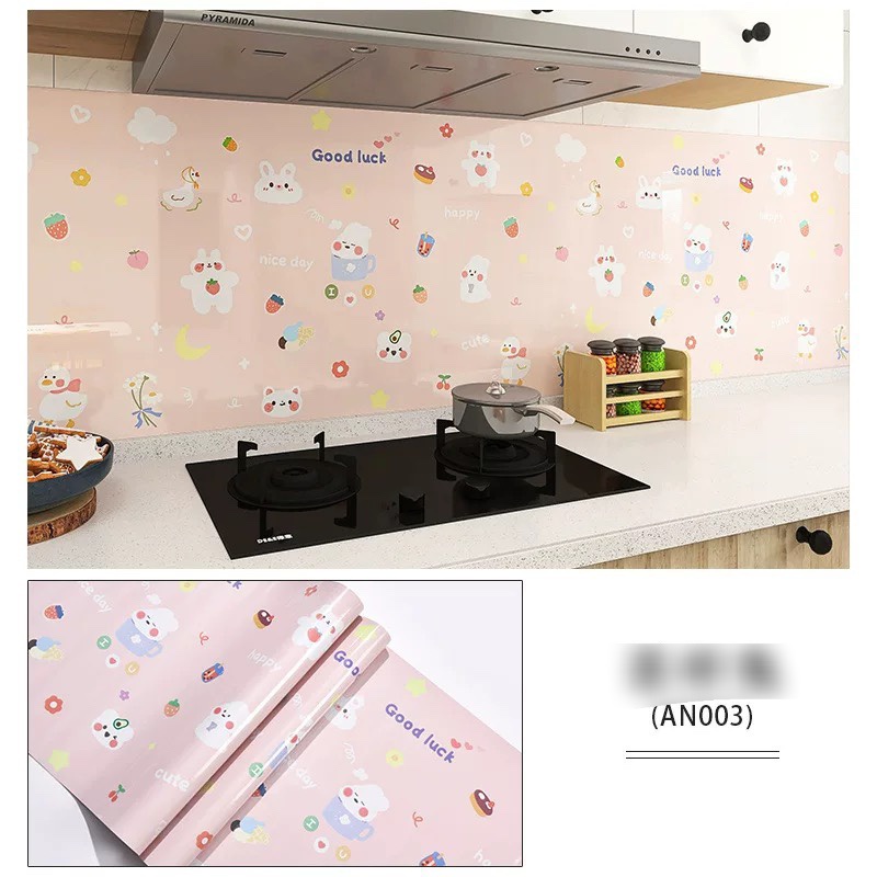 1m dài x 60cm rộng Decal dán bếp tráng nhôm chống dầu mỡ - PN001