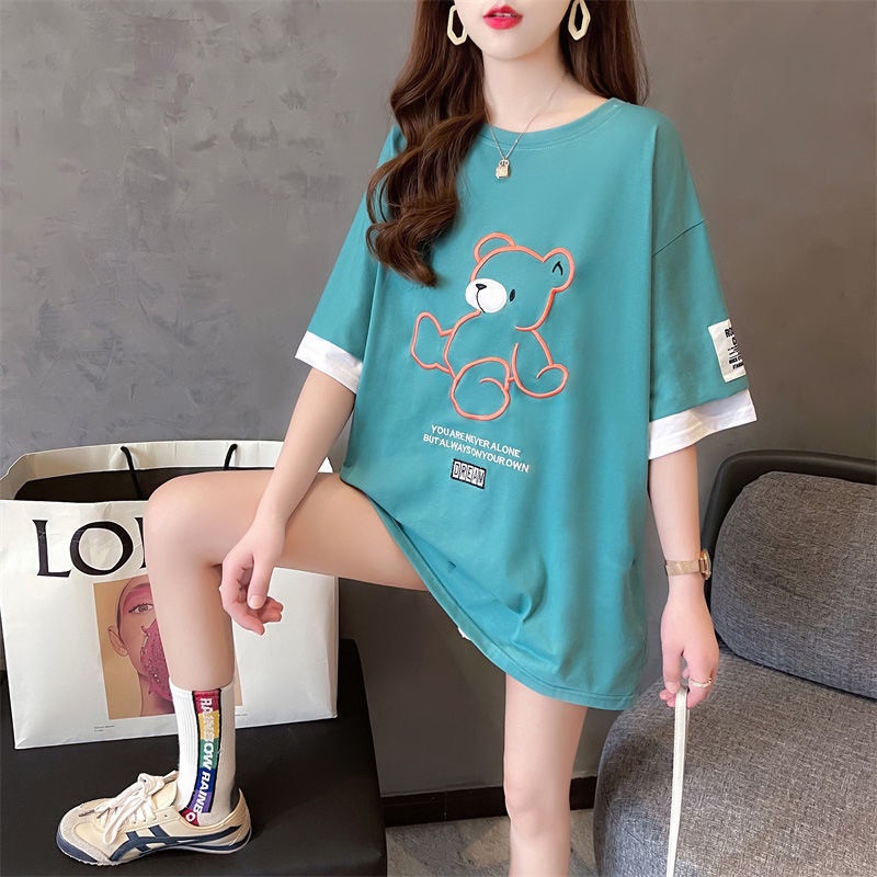Áo from rộng tay lỡ dáng dài in 5D chất liệu cotton thoáng mát size đến 70kg | BigBuy360 - bigbuy360.vn
