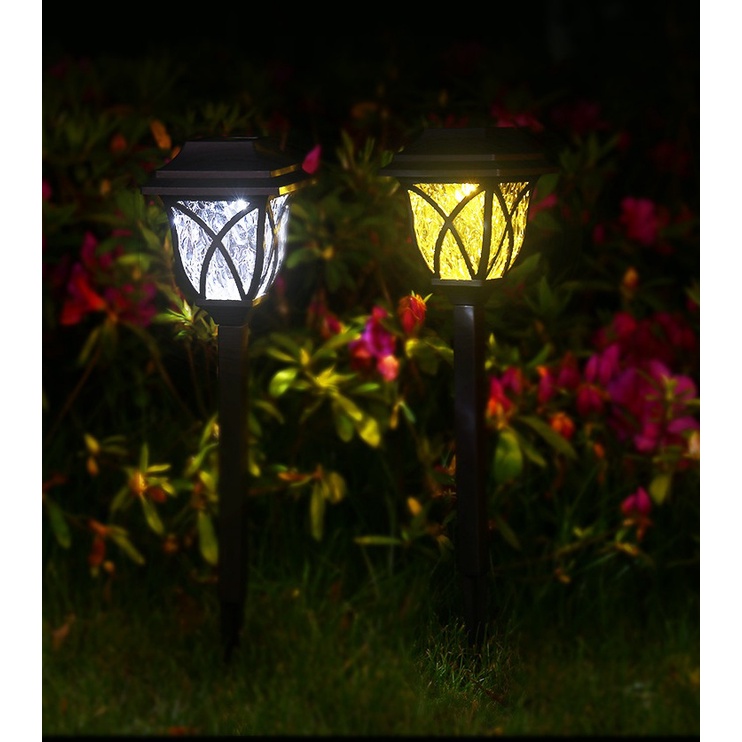Đèn LED năng lượng mặt trời chống thấm nước phong cách retro