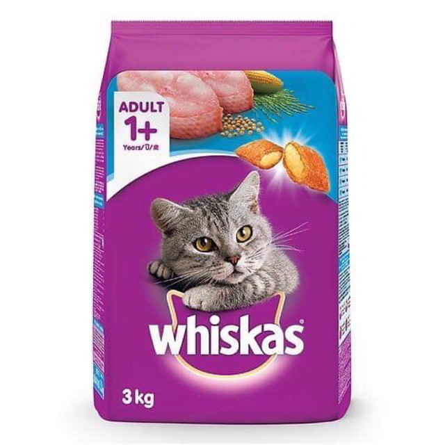 Thức ăn cho mèo Whiscat 3kg(Vị ngẫu nhiên)