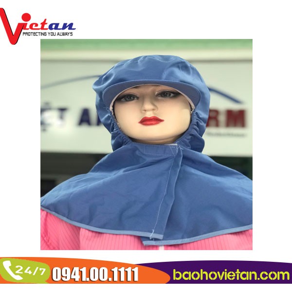 Nón Trùm Công Nhân Thực phẩm, Thủy sản - 100% Hình Thật