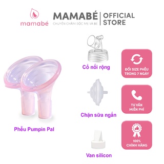 Combo 2 phễu Pumpin Pal + cổ nối rộng + chăn sữa ngắn + van silicon