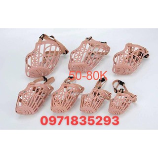 rọ mõm chó- Rọ Mõm Nhựa Cho Chó 5 size