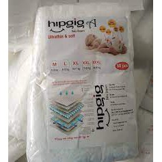 Combo 50 Bỉm trần Hipgig A (Loại 1) xuất Nhật size M50 L50 Xl50 Xxl50 Xxxl50 [ĐƯỢC KIỂM HÀNG]