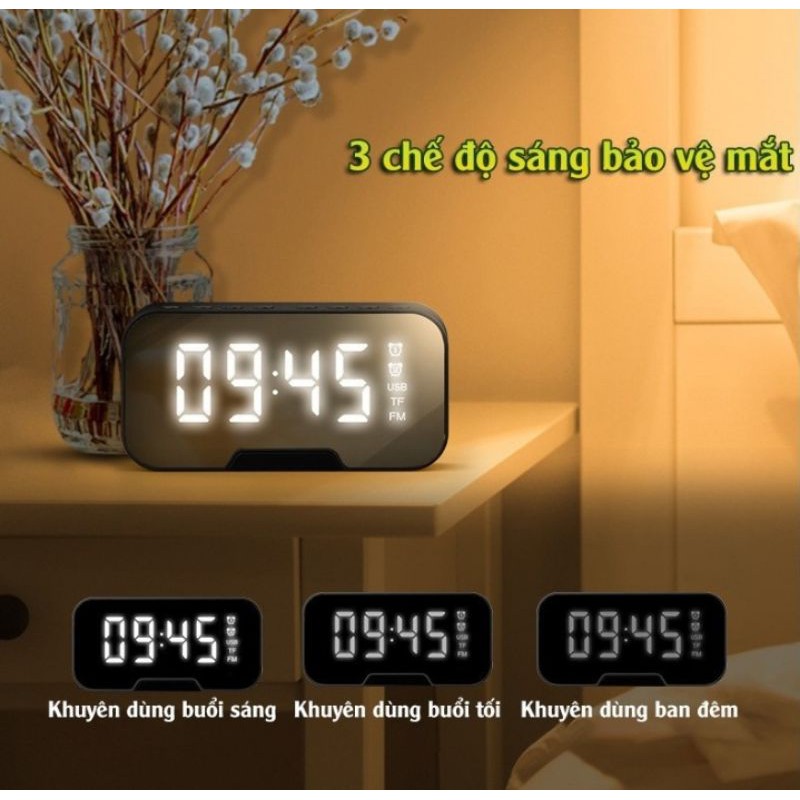 Loa EARISE G-10 Bluetooth Màn Hình LED Tráng Gương