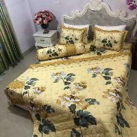 Set chăn ga gối trần bông poly 4 mónl