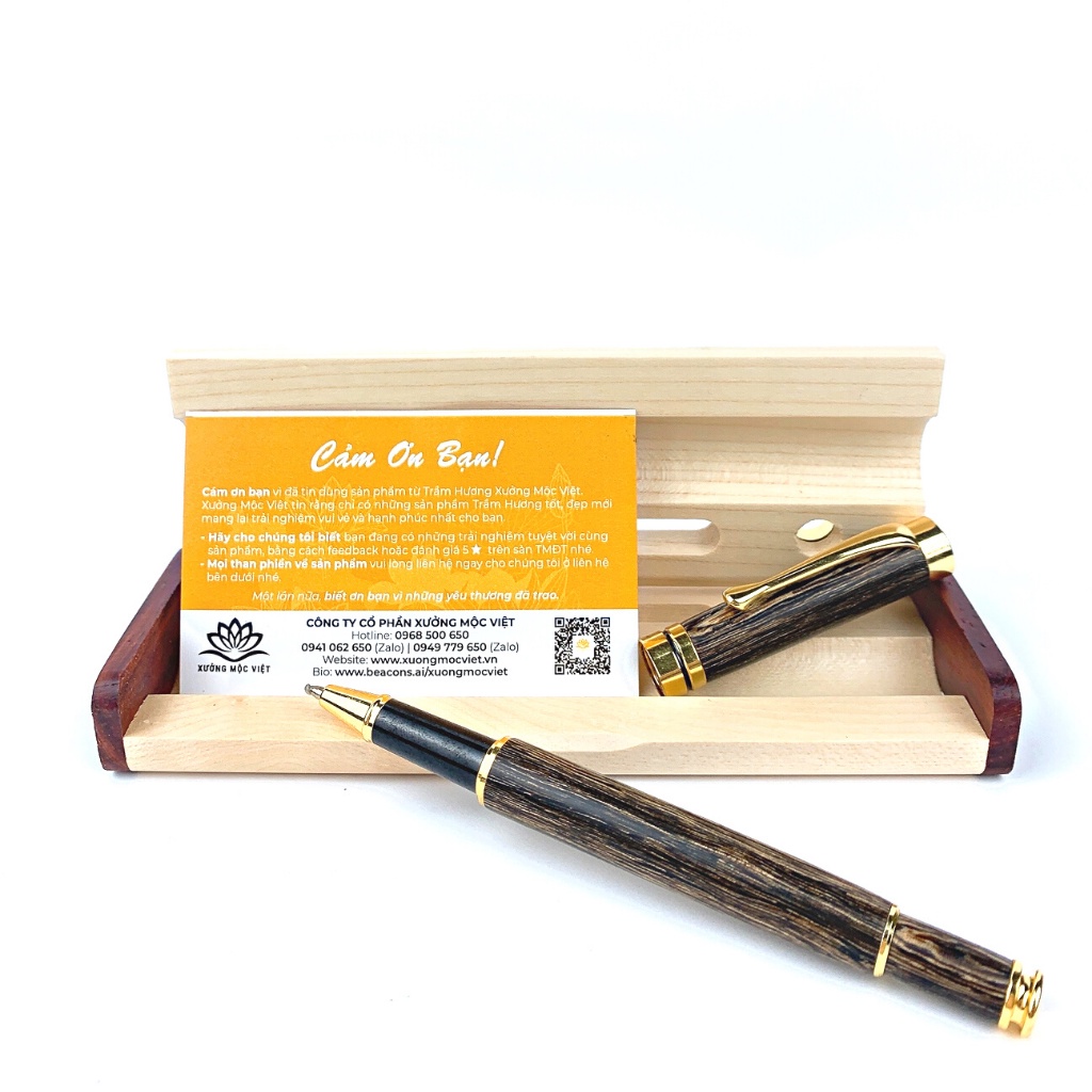 Bút Trầm Hương Sánh Chìm Cao Cấp Xưởng Mộc Việt - Món Quà Sang Trọng Đẳng Cấp
