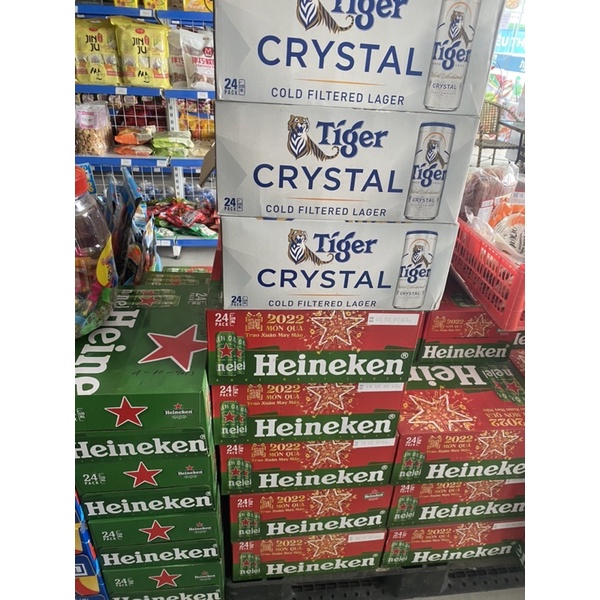 Thùng Bia Heineken 24 Lon Thường  - Bao bì Xuân