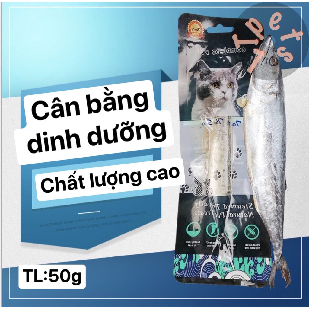 Cá thu biển hấp nguyên con ăn liền cho mèo - Taste The Sea (50gr)