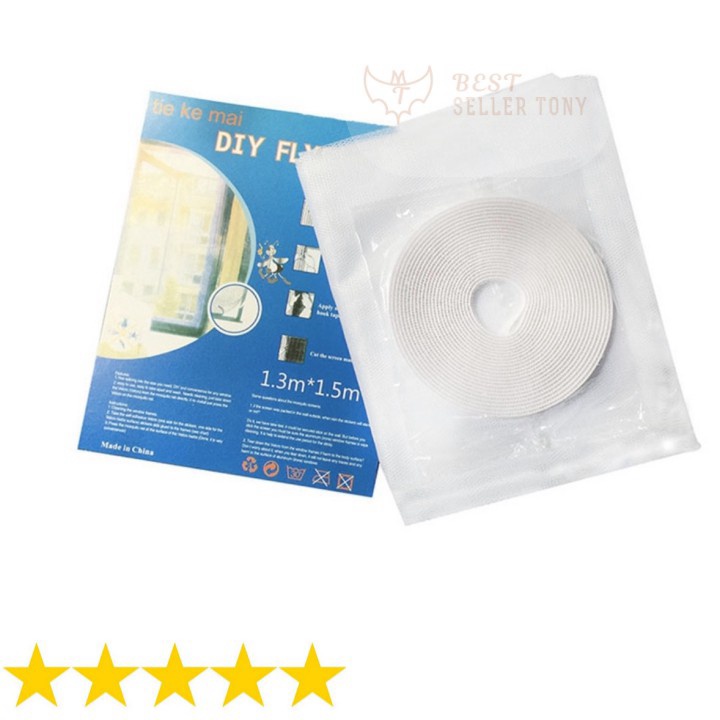 Lưới cửa sổ chống muỗi - côn trùng DIY FlyScreen kích thước 1.3 x 1.5m