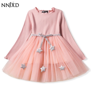 Đầm công chúa NNJXD tay dài dễ thương thời trang dành cho bé gái