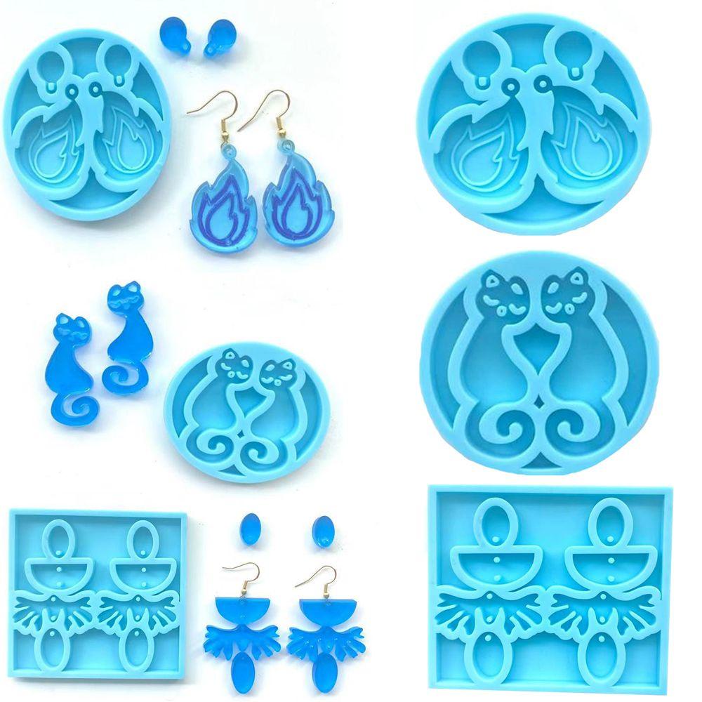 WTTLE Khuôn Silicone Làm Bông Tai Thủ Công
