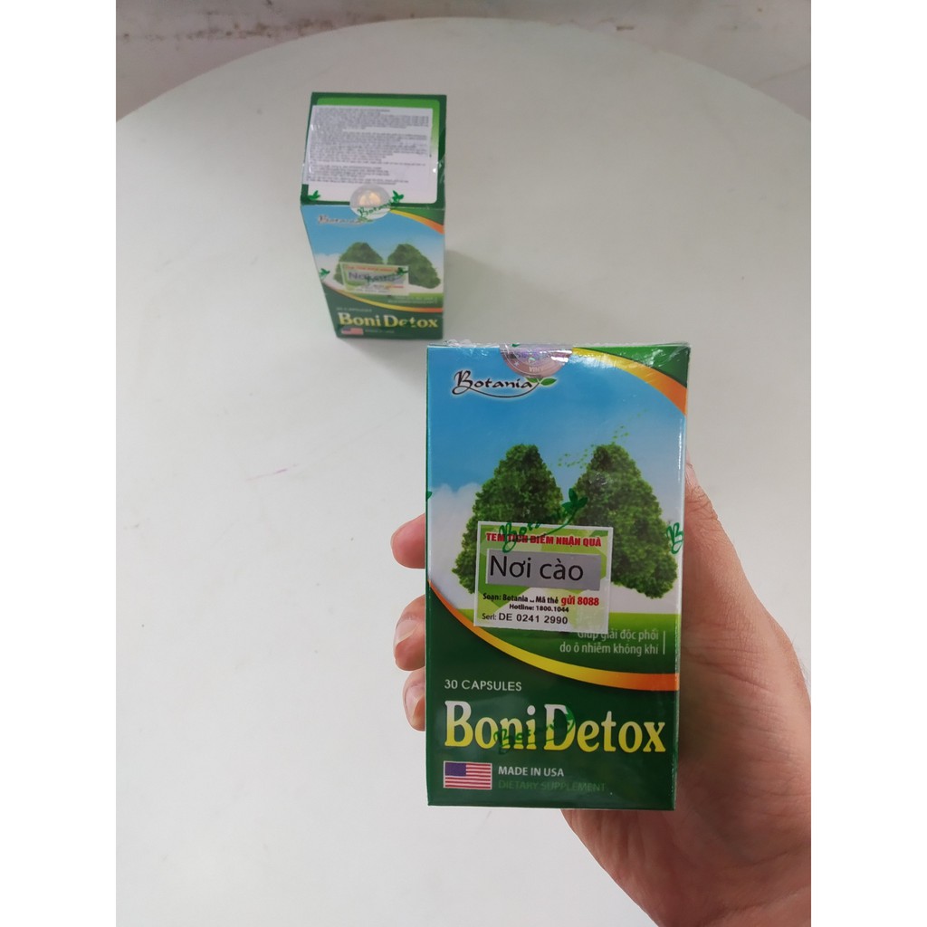 BoniDetox giúp giải độc phổi do ô nhiễm không khí, loại bỏ các loại khí độc làm ảnh hưởng đến phổi