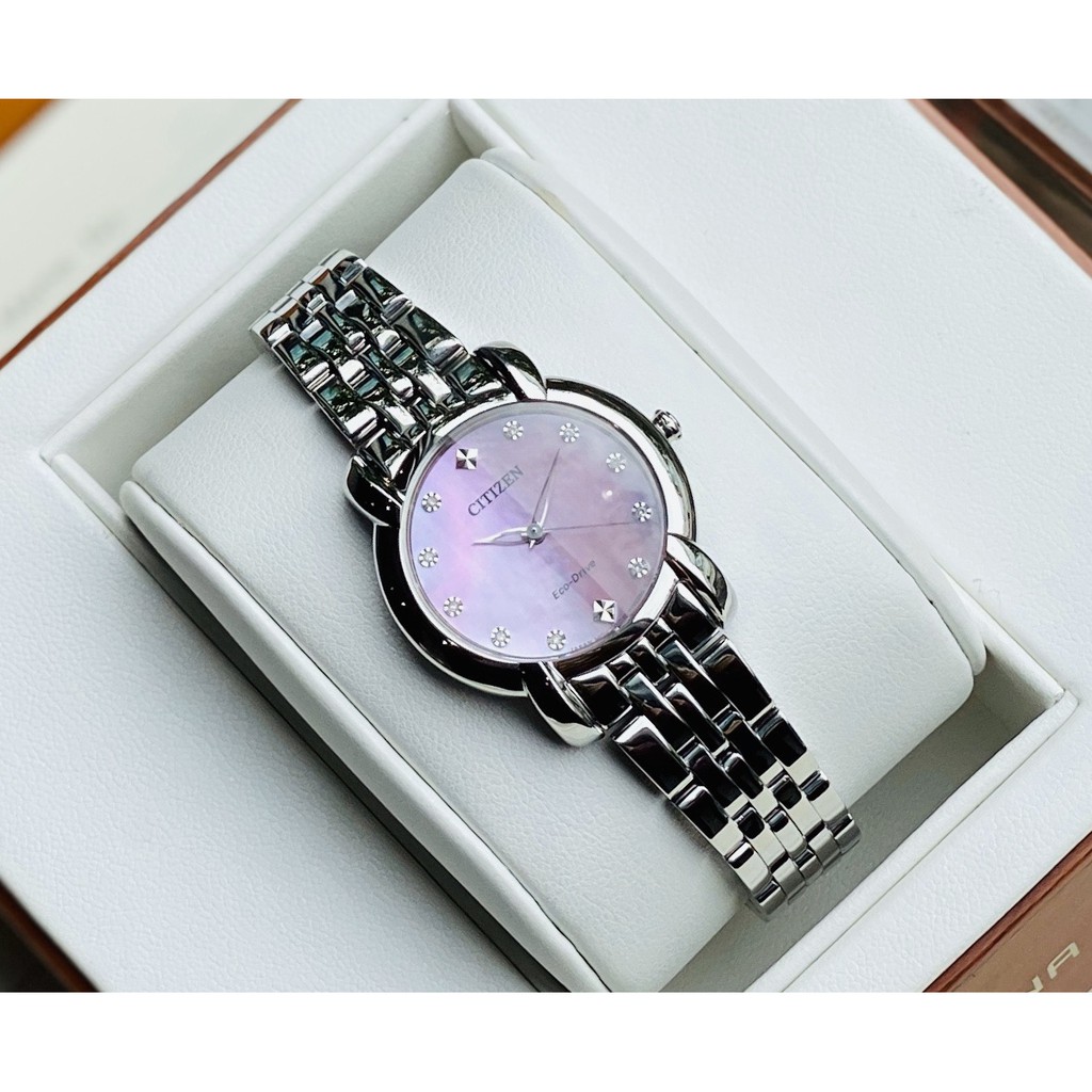 Đồng hồ nữ chính hãng Citizen EM0710-54Y - Máy Pin năng lượng ánh sáng- kính cứng cường lực