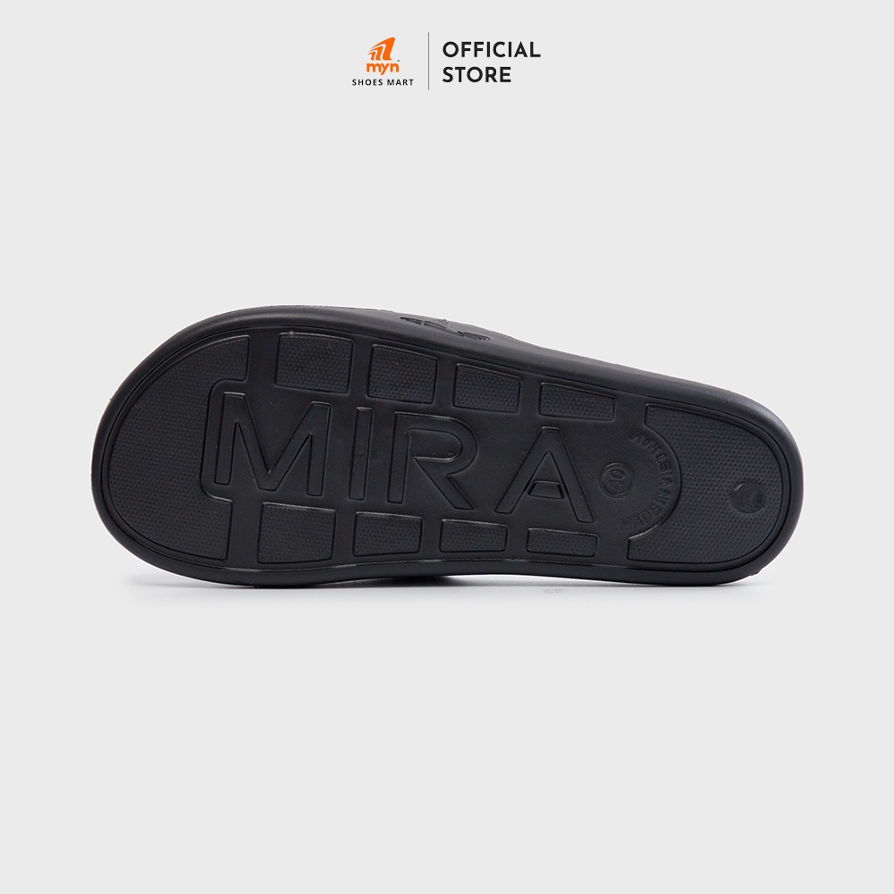 Dép đúc FL02 Mira Classic màu Đen Logo cam