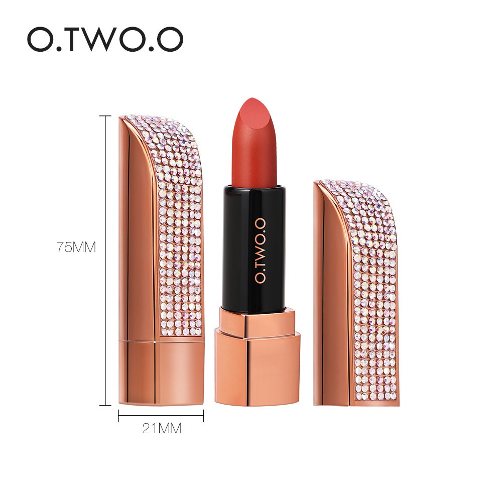 Son Lì O.TWO.O Mịn Màng Tự Nhiên Sắc Tố Cao Dưỡng Ẩm Lâu Trôi 12 Màu Tùy Chọn 22g | BigBuy360 - bigbuy360.vn