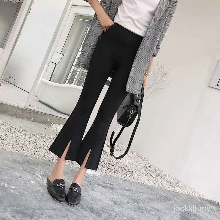 Quần Dài Ống Loe Xẻ Tà Trước 2021spring Thời Trang Mới Cho Bé | BigBuy360 - bigbuy360.vn