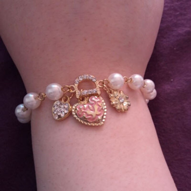 Vòng đeo tay chuỗi hạt ngọc trai giả thời trang phong cách dành cho nữ