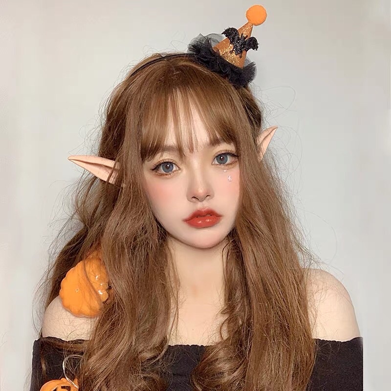 1 đôi tai giả elf cosplay yêu tinh, tinh linh dùng làm phụ kiện trang trí chụp ảnh phong cách
