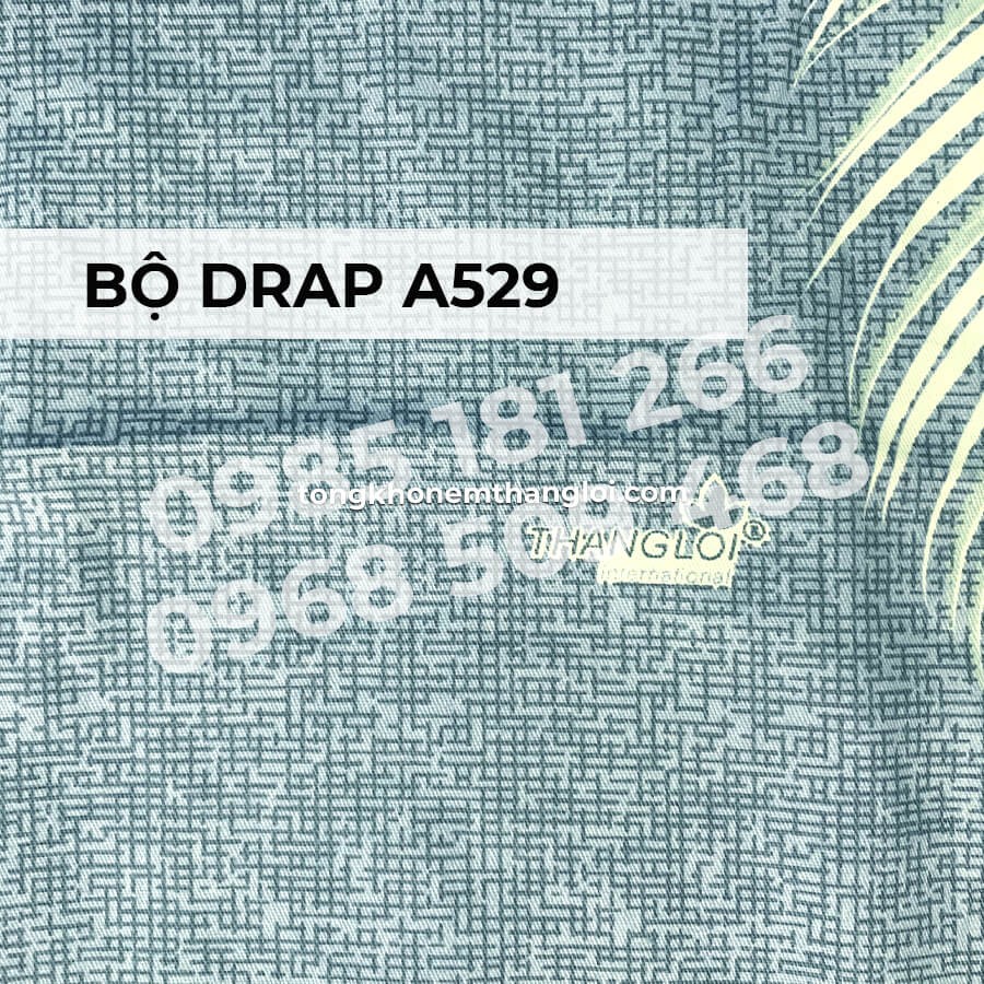 [Ảnh Thật] A529 - Bộ Drap Cotton 4 món Thắng Lợi Chính Hãng