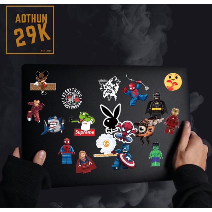 STICKER THƯƠNG THƯƠNG HOT TREND DÁN TRANG TRÍ LAPTOP ĐIỆN THOẠI XE MŨ BẢO HIỂM VALI