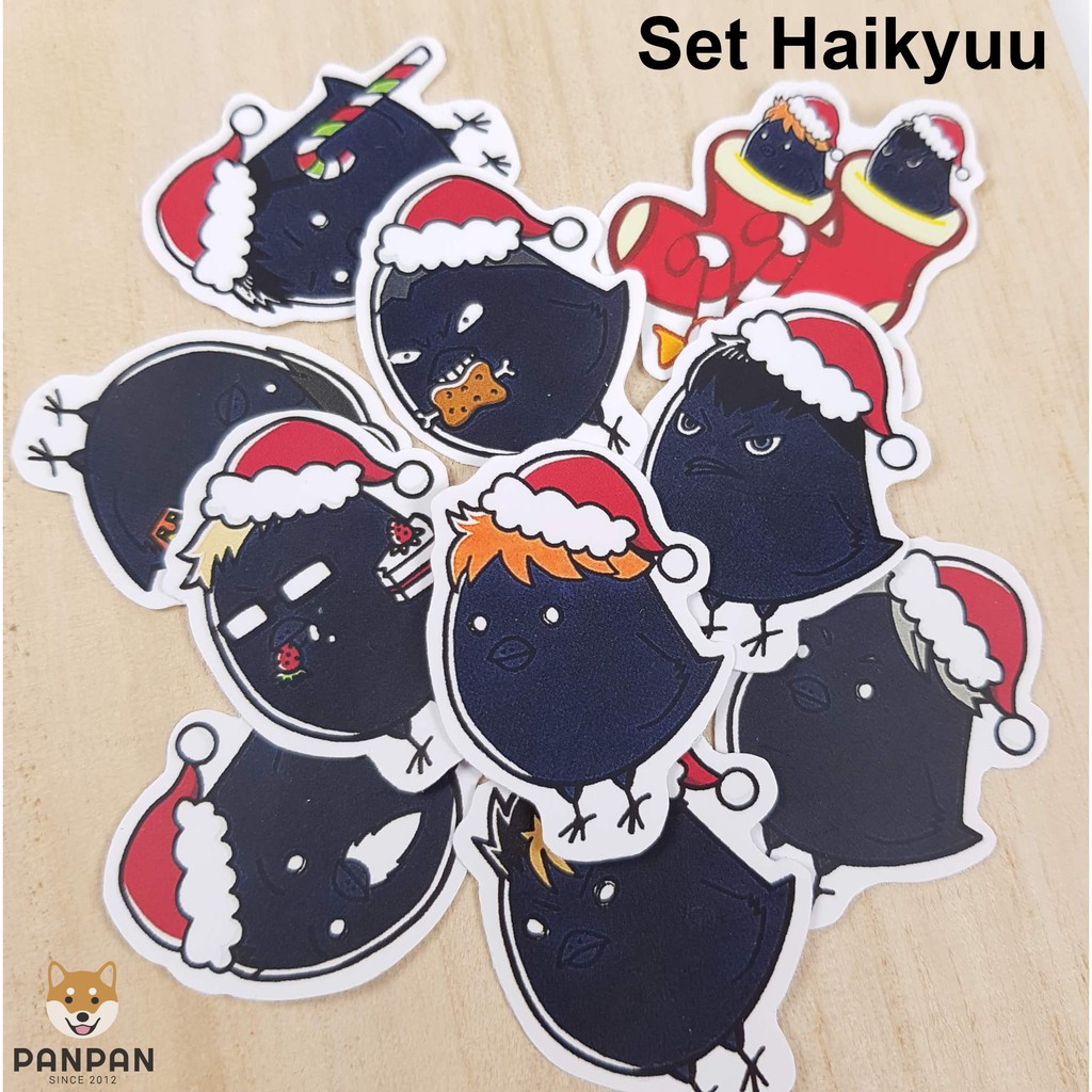 Sticker Set Nhiều Series 2 (10 HÌNH DÁN) - Kuroko Basket, Mystic Messenger, Thanh Gươm Diệt Quỷ, Hakiyuu