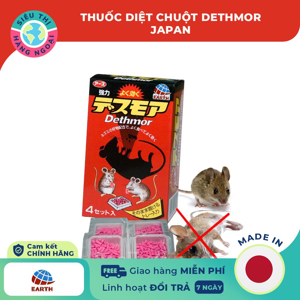 Viên diệt chuột dethmor [hiệu quả diệt cả đàn chuột] Hàng Nhật Bản(được bán bởi Siêu Thị Hàng Ngoại)