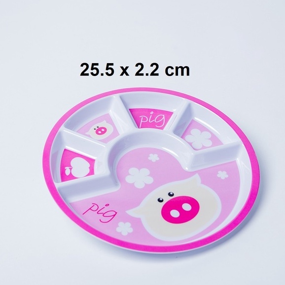 Bộ 10 khay ăn cơm trẻ em nhựa Melamine cho bé 2-3-4-5 tuổi nhiều mẫu khác nhau