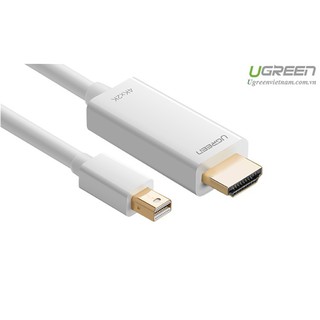 Cáp Mini DisplayPort (Thunderbolt) to HDMI dài 1.5M độ phân giải 4K Ugreen 20849 chính hãng