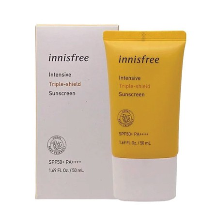 Kem Chống Nắng Chống Trôi, Điều Chỉnh Tông Da Innisfree Intensive Triple-Shield Sunscreen SPF 50+/PA++++ 50ml