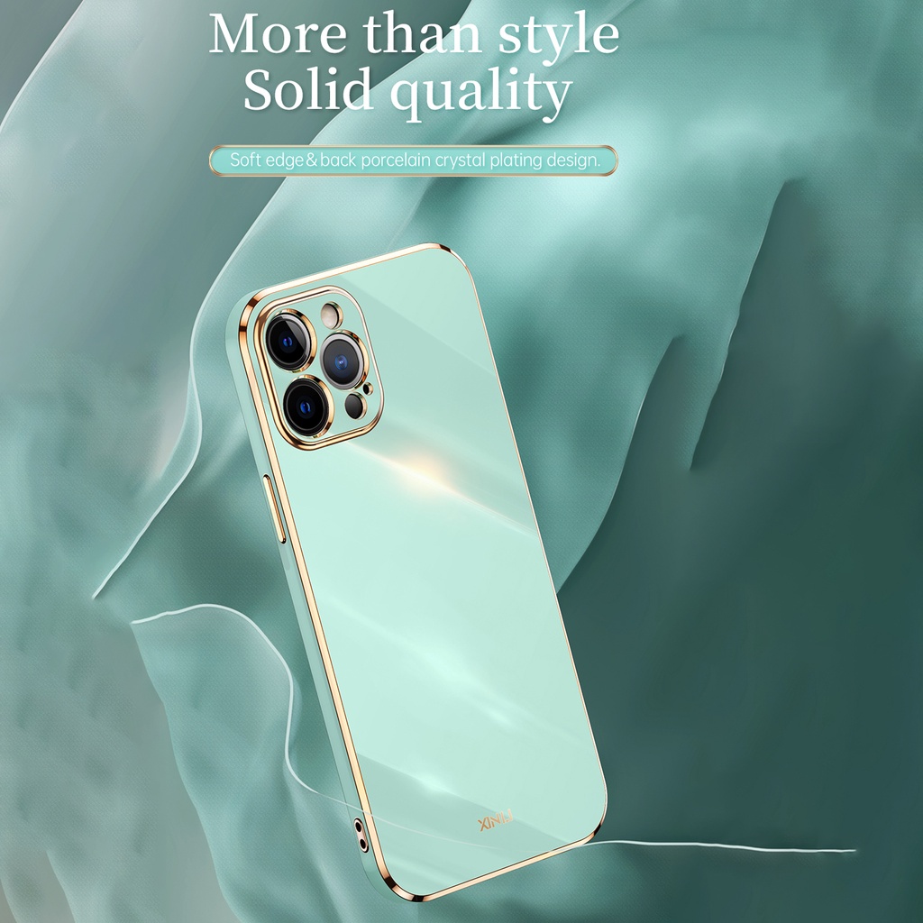 Ốp điện thoại Lenuo tpu mềm chống sốc mạ điện 6D sang trọng thích hợp cho iPhone 13 12 Pro Max 13 mini