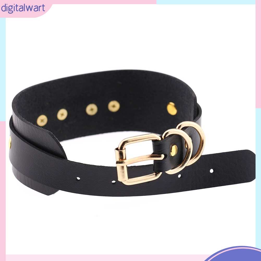 Vòng Cổ Choker Giả Da Đính Khóa Trái Tim Thời Trang