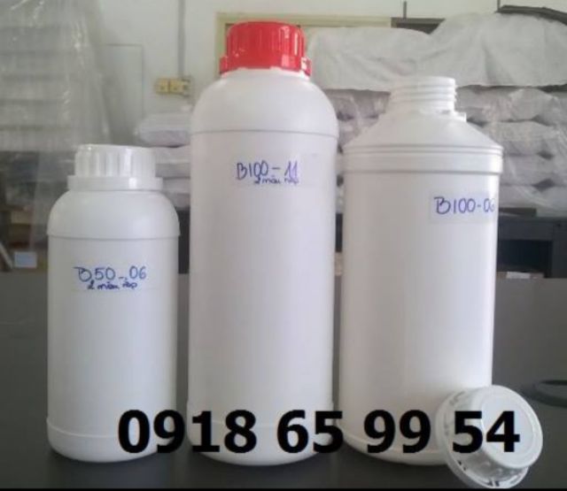 Chai Nhựa Trắng Đục HPDE Nắp Galenti 250ml - 500mL và 1 lít Siêu Xinh