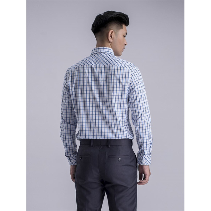 Áo sơ mi dài tay Aristino caro sợi tre regular ALS52808 chống nhăn
