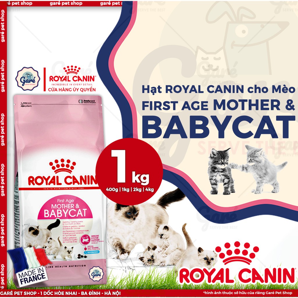 4kg - Hạt Mother & Babycat Royal Canin dành cho mèo mẹ mang thai hoặc cho con bú, mèo con từ 1 - 4 tháng tuổi