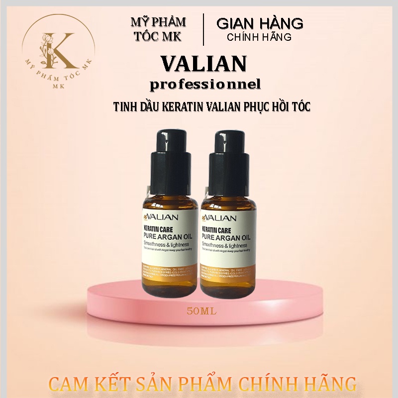 Tinh dầu dưỡng tóc Valian Keratin Care siêu mềm mượt 60ml