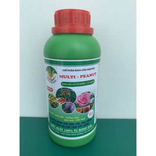 CHẾ PHẨM BÁNH DẦU ĐẬM ĐẶC MULTI - PEANUT KÍCH THÍCH SINH TRƯỞNG- BUNG ĐỘT – DƯỠNG HOA – LỚN TRÁI(500ml))