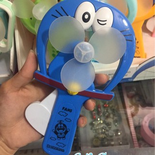 Quạt bóp tay doremon mini cho bé
