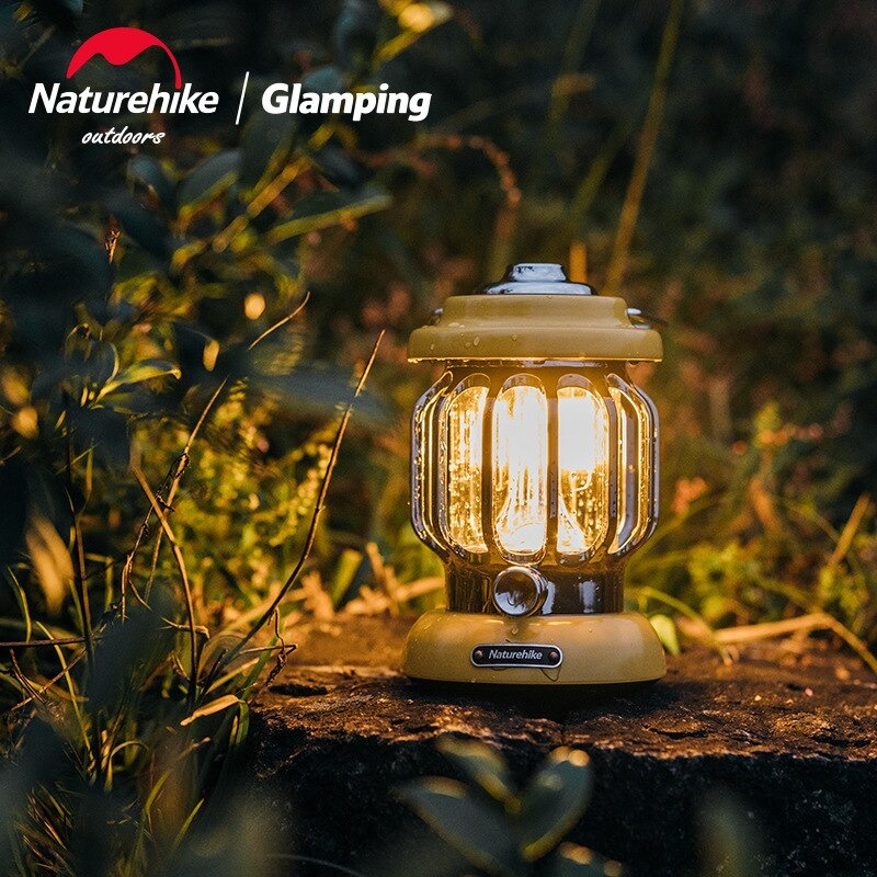 Đèn bão dã ngoại, đèn LED cắm trại chống muỗi retro Naturehike NH21ZM008