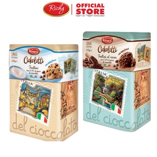 Bánh Richy Ý Biscotti hộp thiếc 270gr (sữa, socola)