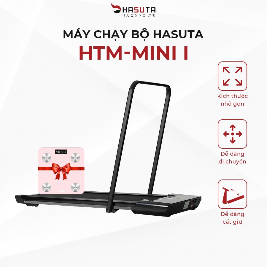 Máy chạy bộ HASUTA HTM-MINI, thiết kế nhỏ gọn, tiện dụng