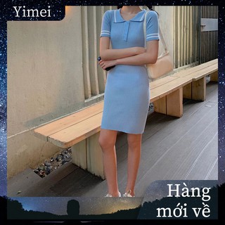 Korean fashion knitted dress for women