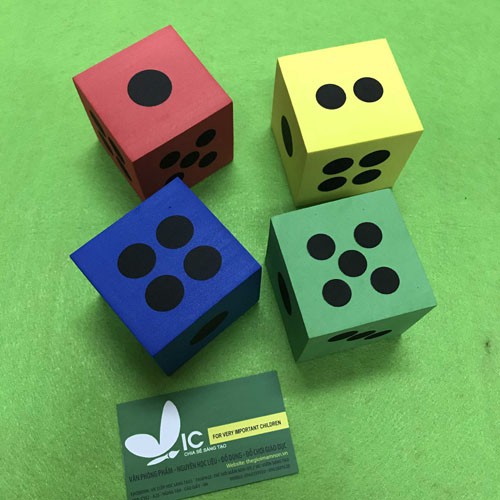 Xúc xắc xốp 65mm